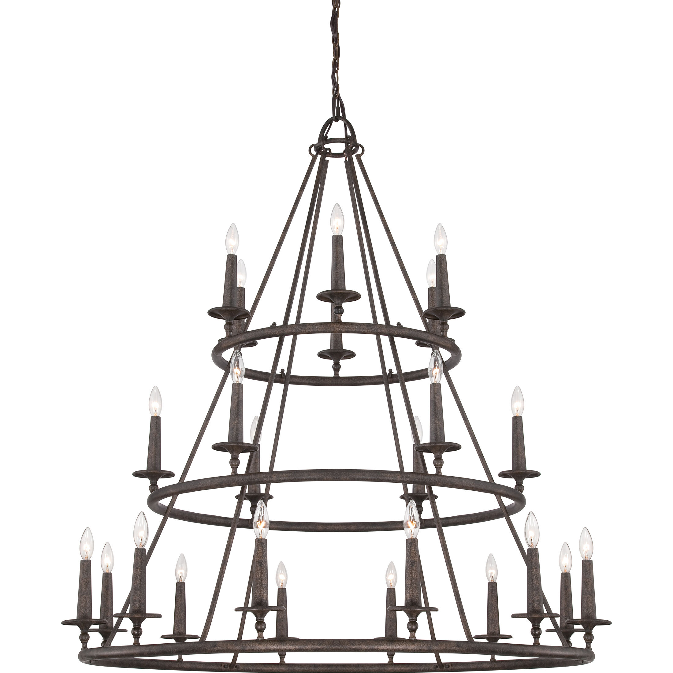 Voyager 24 Light 48 inch Malaga Foyer Chandelier Ceiling Light