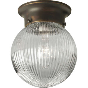 Ginger 1 Light 6.38 inch Antique Bronze Flush Mount Ceiling Light
