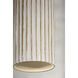 Corissa 1 Light 5 inch Aged Brass and Ceramic Whitewash Bisque Pendant Ceiling Light