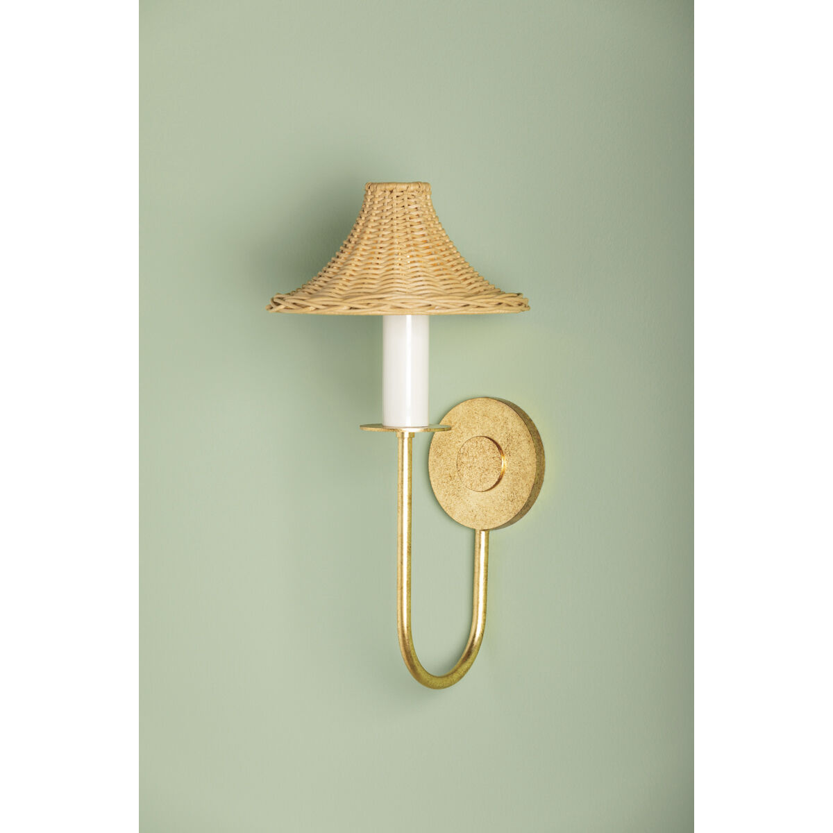 Twila 1 Light 8.75 inch Vintage Gold Leaf Wall Sconce Wall Light