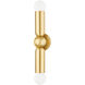 Lolly 2 Light 4.75 inch Aged Brass ADA Wall Sconce Wall Light