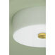 Sophie 2 Light 12 inch Aged Brass Flush Mount Ceiling Light