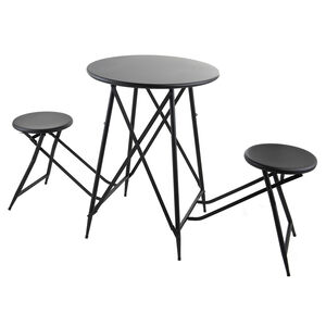 Anita 32.3 X 24 inch Black Side Table