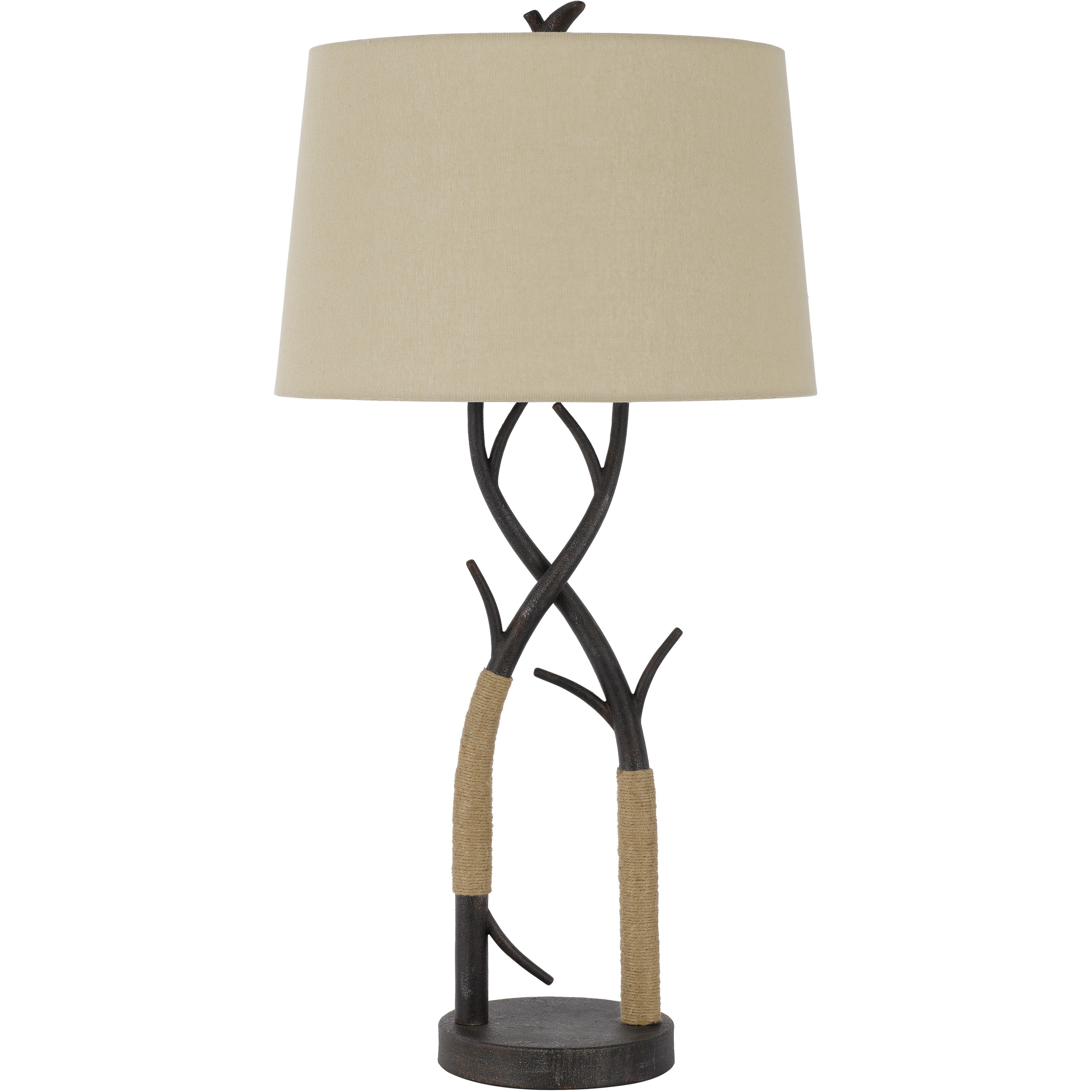 Pecos 32 inch 150.00 watt Black Iron Table Lamp Portable Light