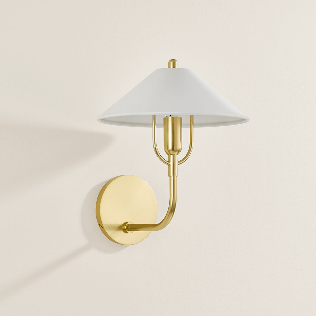 Mariel 1 Light 9.75 inch Aged Brass/Soft White Wall Sconce Wall Light in Aged Brass and Soft White