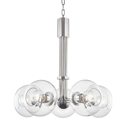 Margot 5 Light 25 inch Polished Nickel Chandelier Ceiling Light