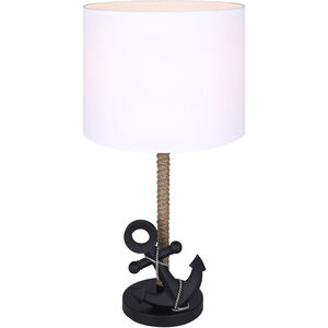 Sidro 26 inch 100.00 watt Matte Black Table Lamp Portable Light