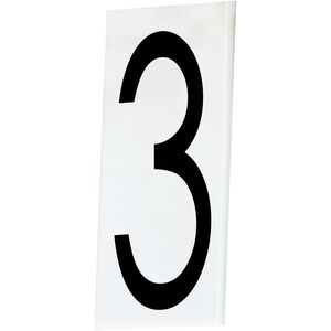 Address White Outdoor Address Number