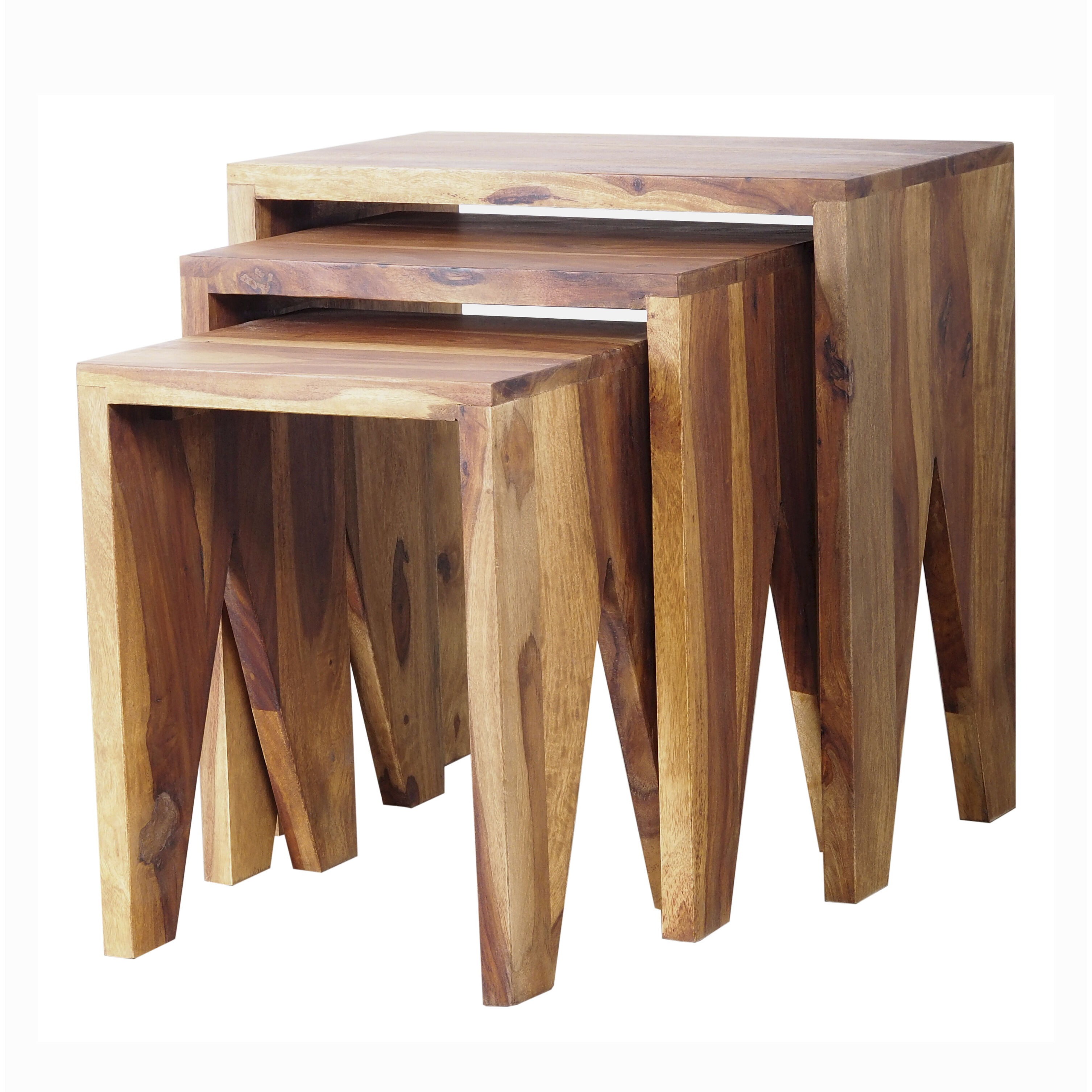 Ayra 16.5 X 12.5 inch Natural Nesting Tables