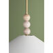 Alexis 2 Light 22 inch Aged Brass Pendant Ceiling Light