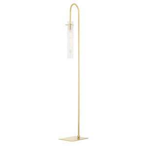 Nettie 60 inch 7.00 watt Aged Brass Floor Lamp Portable Light