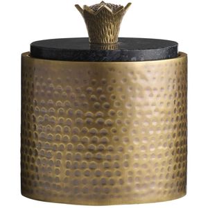 Mackenzie Black and Vintage Brass Container