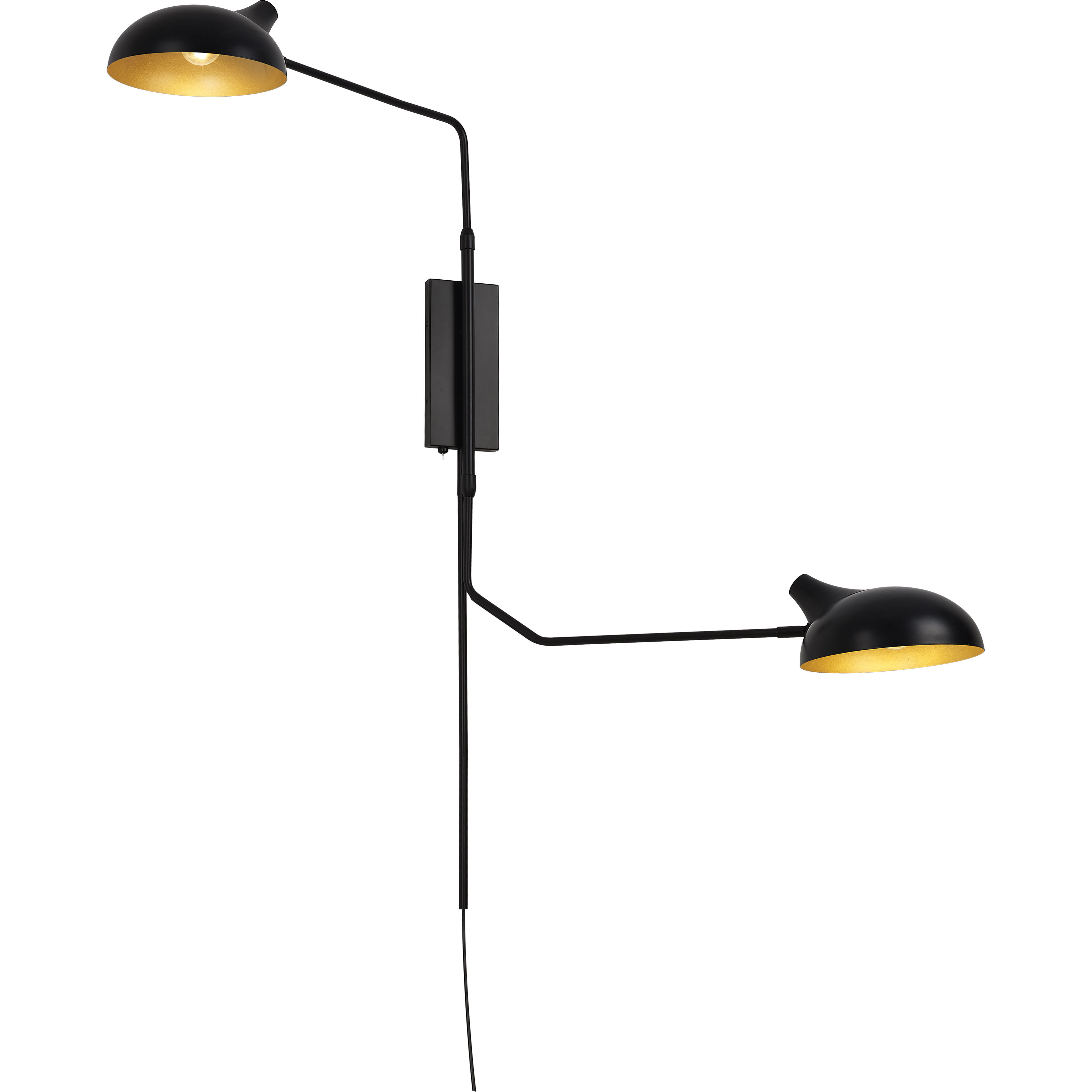 Bellamy 2 Light 62.75 inch Matte Black Wall Sconce Wall Light