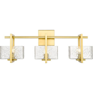 Striate 3 Light 24.00 inch Bathroom Vanity Light