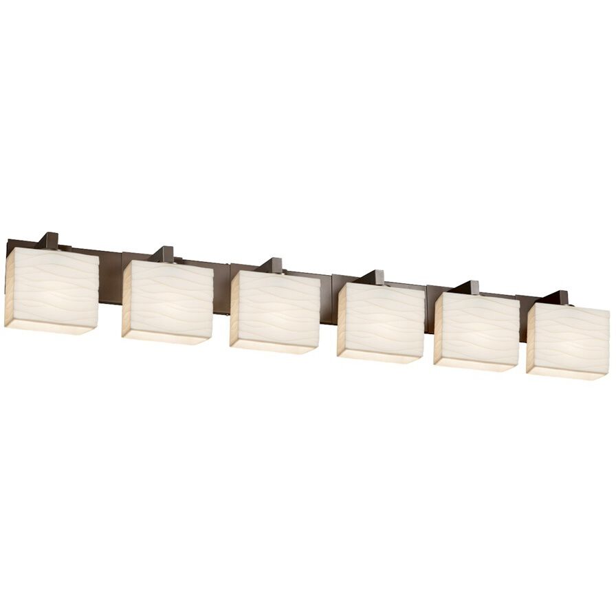 Porcelina 6 Light 55.50 inch Bathroom Vanity Light