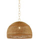April 1 Light 18 inch Aged Brass Pendant Ceiling Light