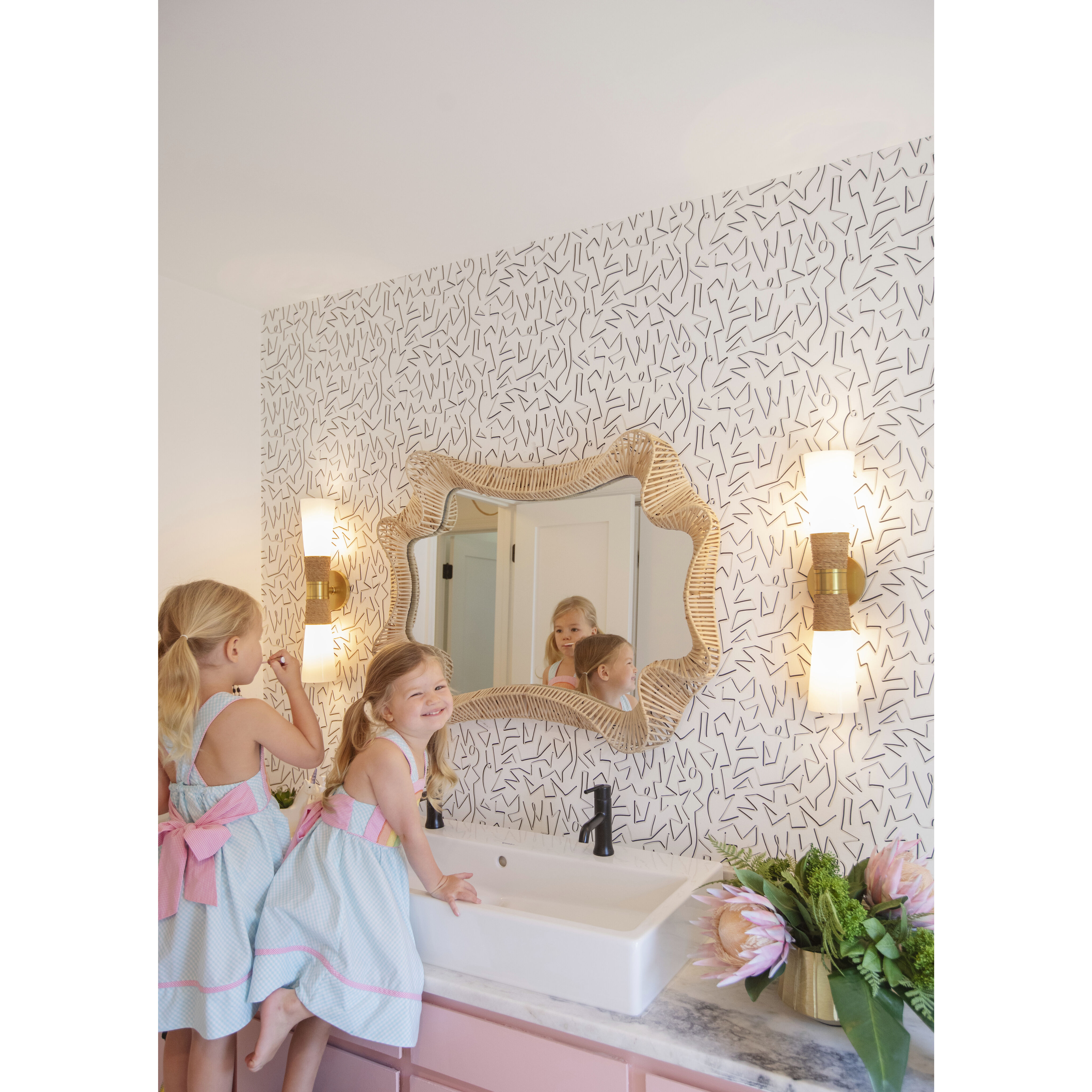 Mica 2 Light 4.75 inch Aged Brass Wall Sconce Wall Light