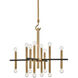 Colette 16 Light 29 inch Aged Brass / Black Chandelier Ceiling Light in Aged Brass and Black