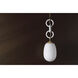 Marina 1 Light 9 inch Aged Brass/Textured White Combo Pendant Ceiling Light