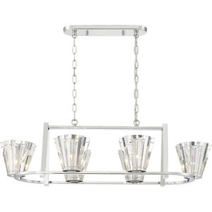 Ricca 6 Light 18 inch Chrome Chandelier Ceiling Light