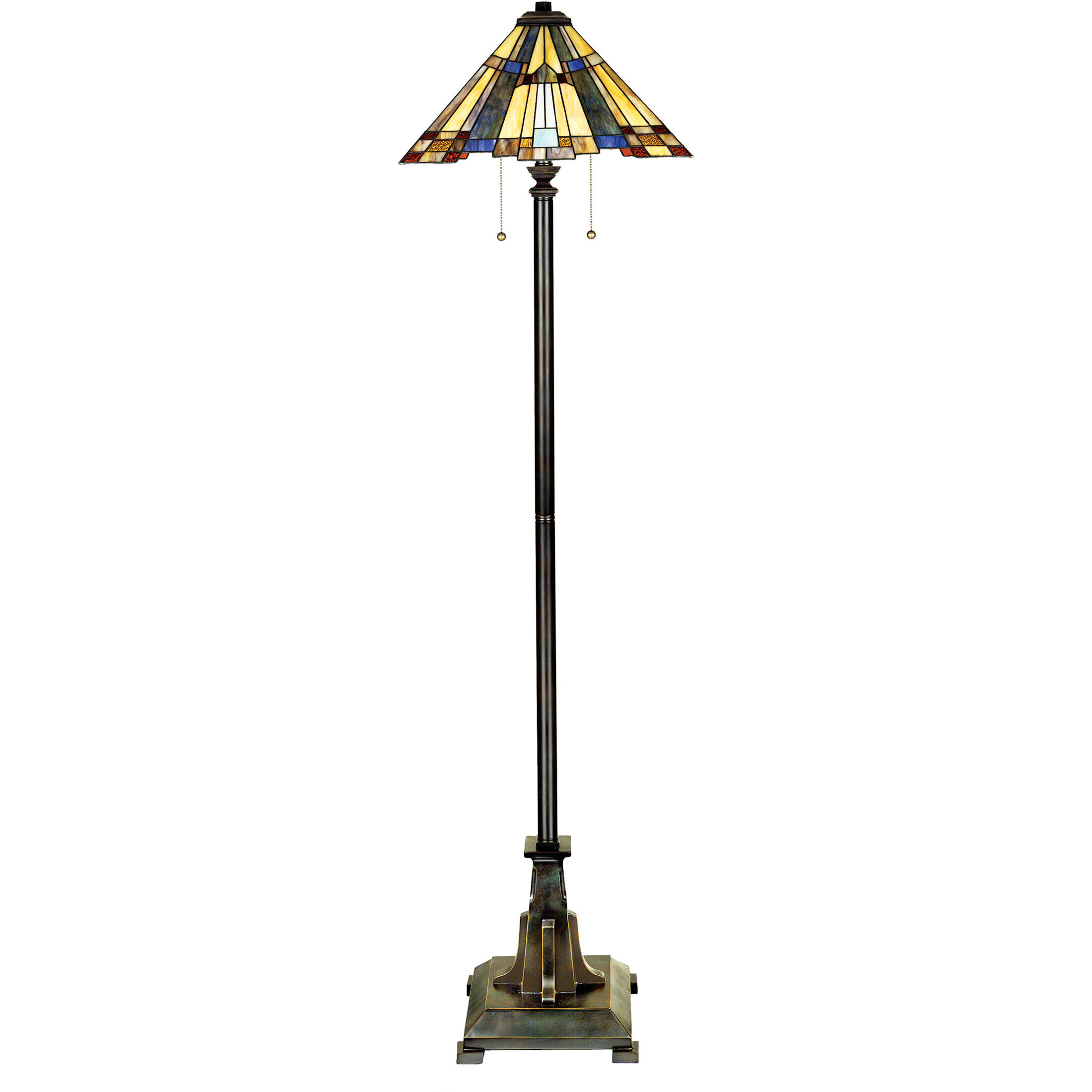 Inglenook 62 inch 75 watt Valiant Bronze Floor Lamp Portable Light, Naturals