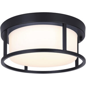 Vero LED 12 inch Black Outdoor Ceiling Lantern