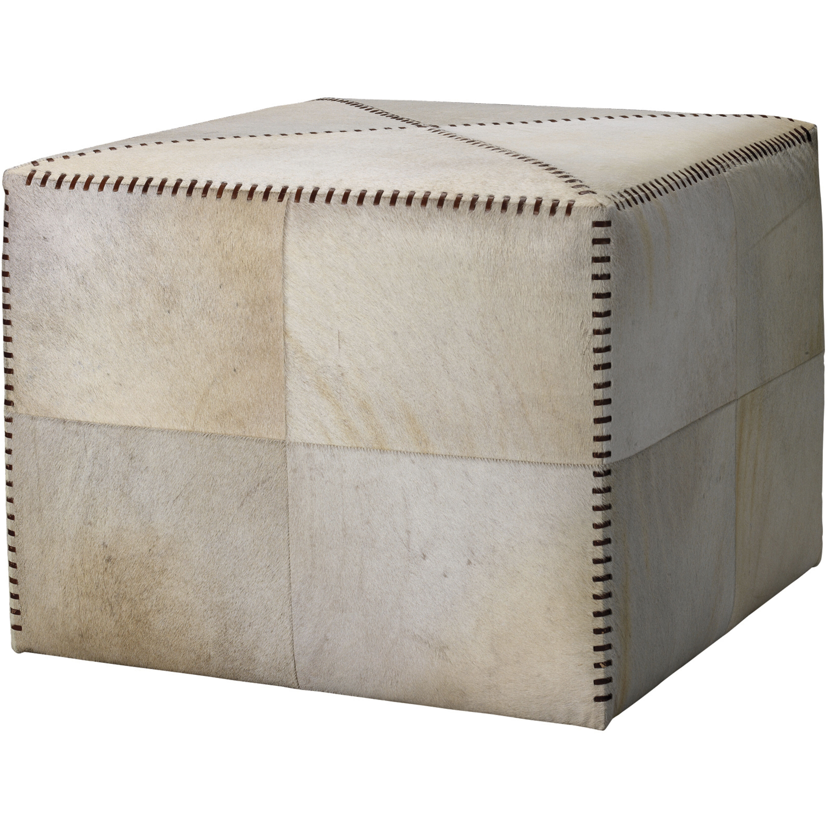 Leather and Hide Ottoman & Stool