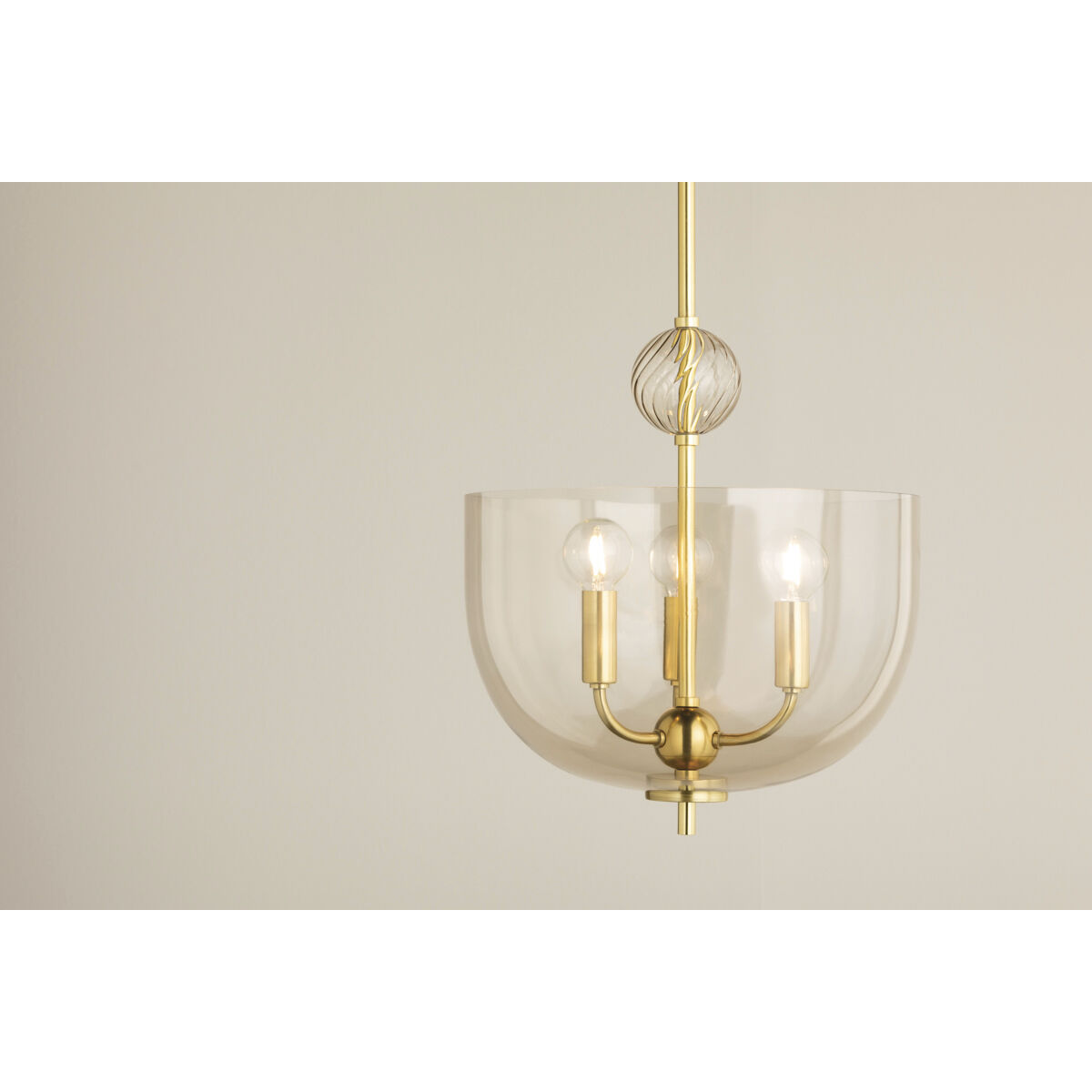 Arianne 3 Light 13 inch Aged Brass Indoor Lantern Ceiling Light