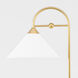 Sang 65 inch 60.00 watt Aged Brass Floor Lamp Portable Light