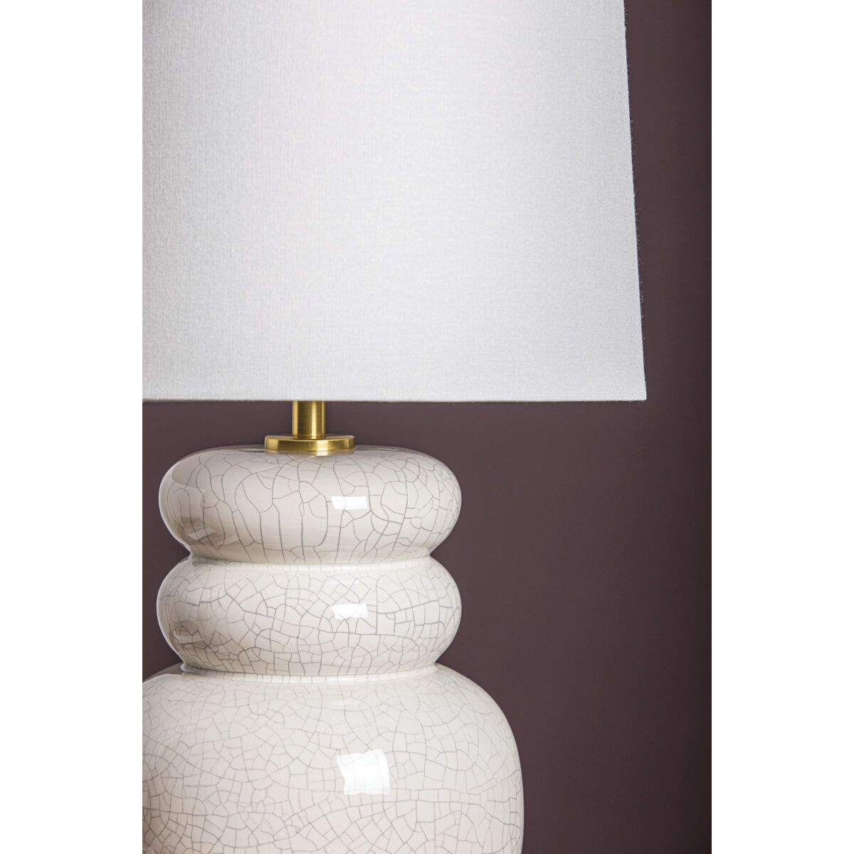 Corinne 22.75 inch 15.00 watt Aged Brass/Ceramic Peignoir Crackle Table Lamp Portable Light