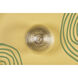 Sara 1 Light 10.5 inch Aged Brass Flush Mount Ceiling Light