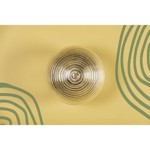 Sara 1 Light 10.5 inch Aged Brass Flush Mount Ceiling Light