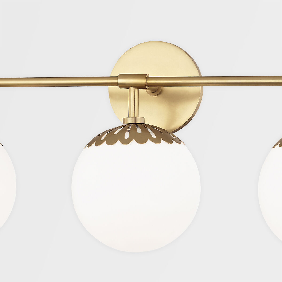 Paige 3 Light 23.25 inch Aged Brass Bath Vanity Wall Light