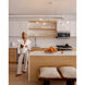 Elsa 6 Light 50 inch Textured White Linear Ceiling Light