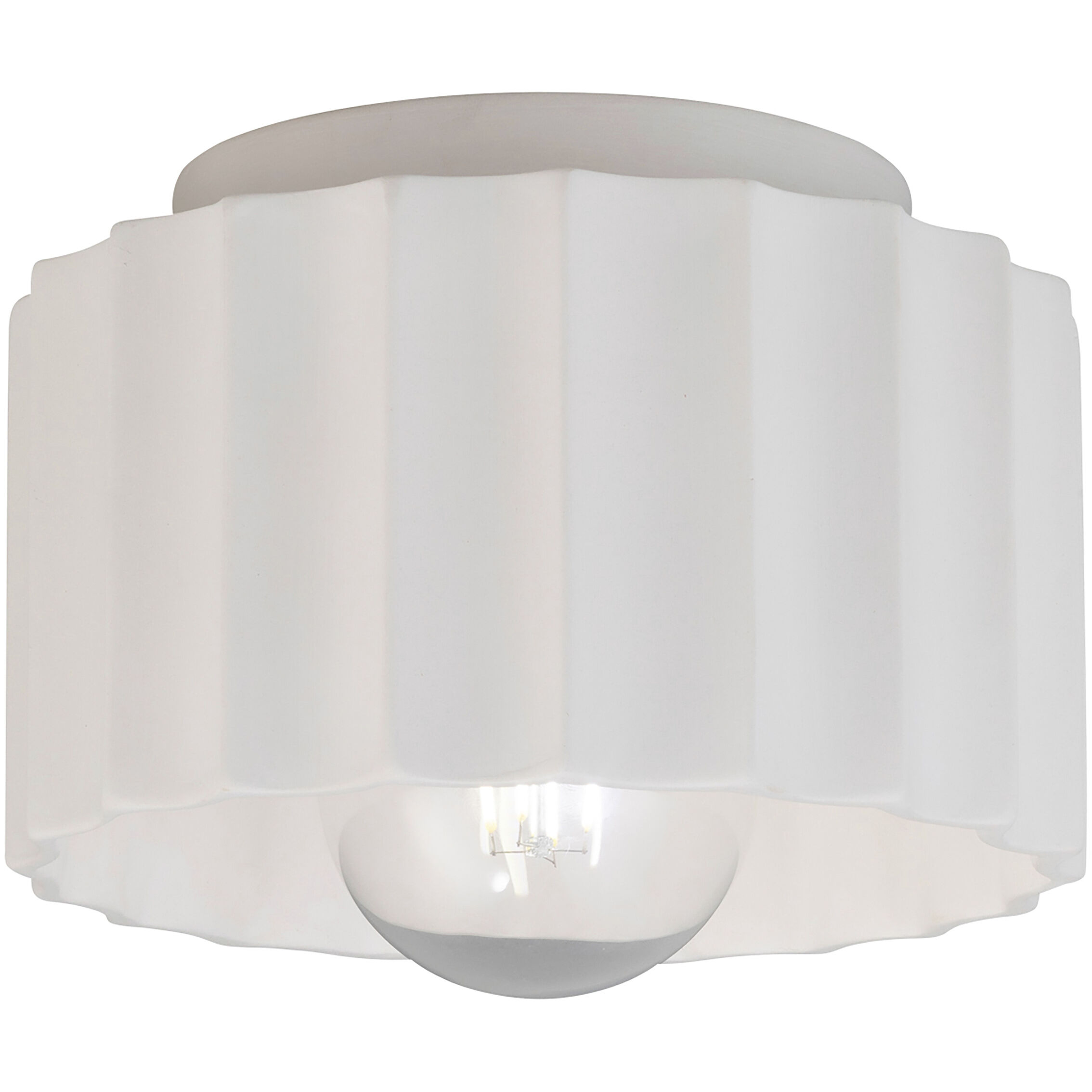 Radiance Collection 1 Light 8 inch Celadon Green Crackle Flush-Mount Ceiling Light