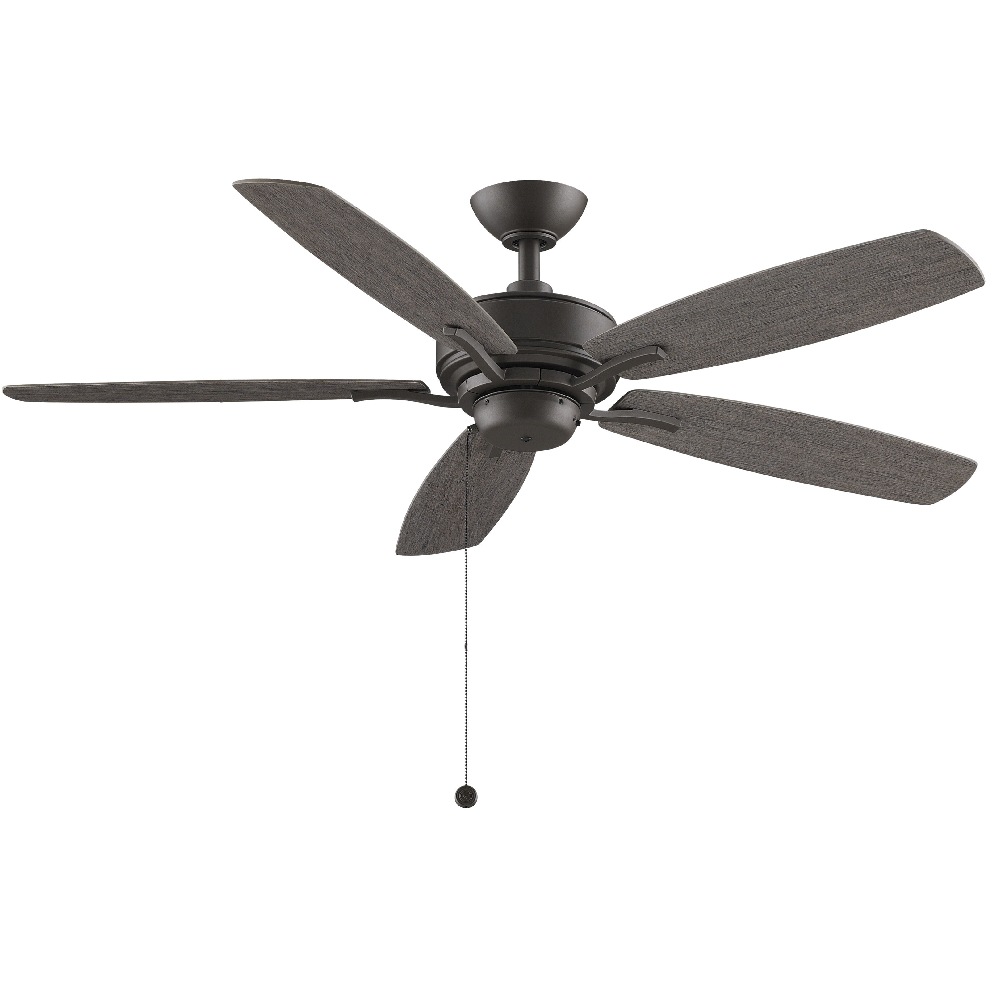 Aire Deluxe 52 inch Matte Greige with Weathered Wood Blades Fan-Uni
