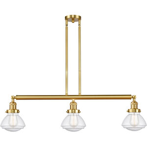 Franklin Restoration Olean 3 Light 39.25 inch Island Light