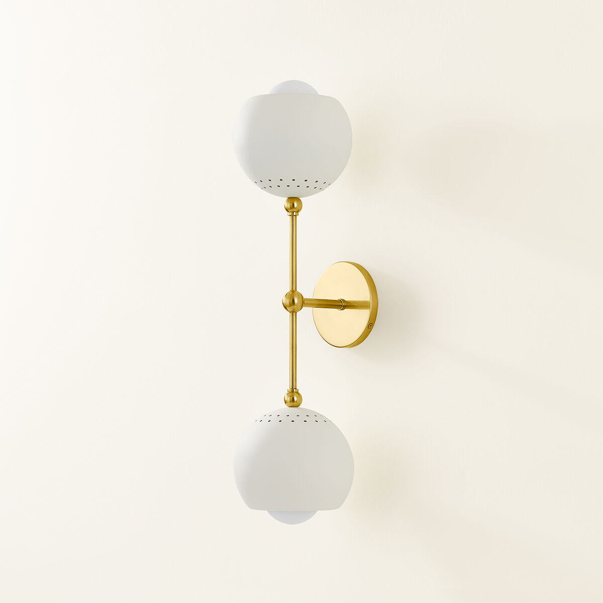 Saylor 2 Light 6.25 inch Aged Brass/Soft Cream Wall Sconce Wall Light