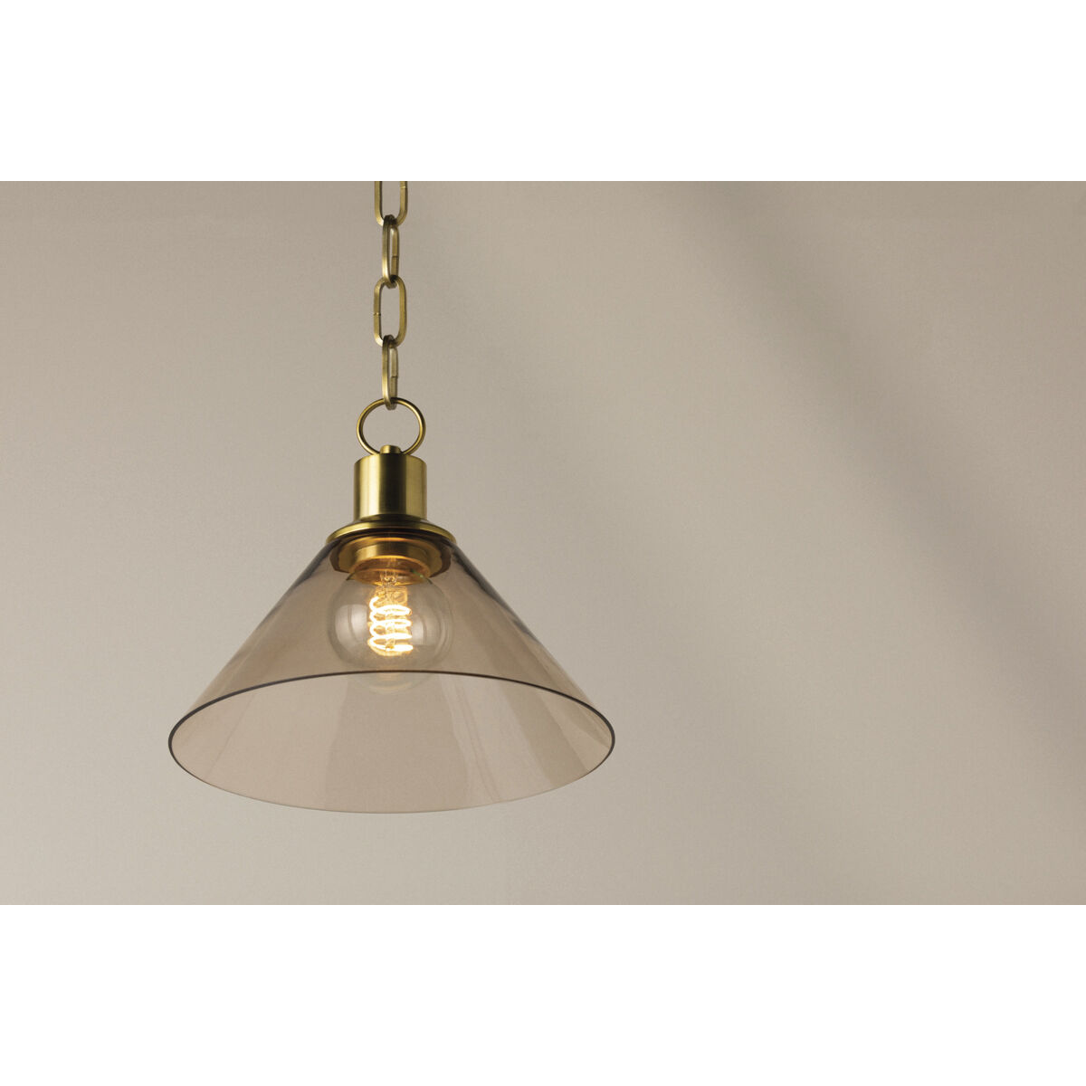 Anniebee 1 Light 10.5 inch Aged Brass Pendant Ceiling Light