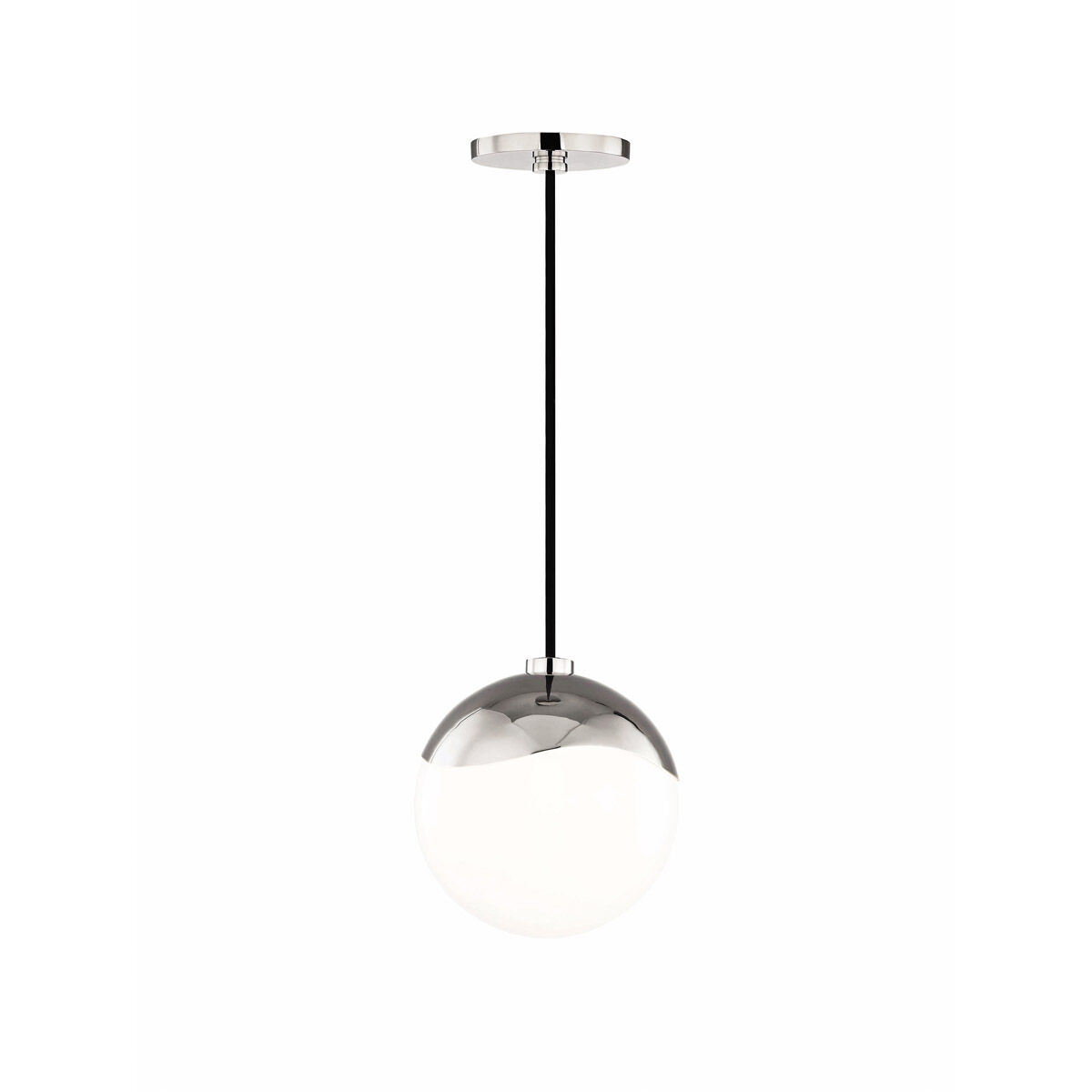 Ella 1 Light 8 inch Polished Nickel Pendant Ceiling Light