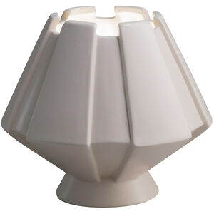 Portable 7 inch 9 watt Gloss White Table Lamp Portable Light