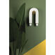 Roshani 2 Light 8 inch Aged Brass/Ceramic Raw Matte White ADA Wall Sconce Wall Light