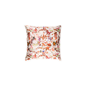 Naida 20 X 20 inch White and Burnt Orange Throw Pillow