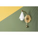 Hikari 1 Light 5 inch Aged Brass/Soft White Wall Sconce Wall Light