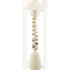 Maia 67 inch 60.00 watt Aged Brass/Ceramic Textured Beige Floor Lamp Portable Light