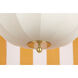 Meshelle 1 Light 20.25 inch Aged Brass Pendant Ceiling Light