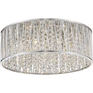 Terra 7 Light 19 inch Chrome Flush Mount Ceiling Light in 8.5