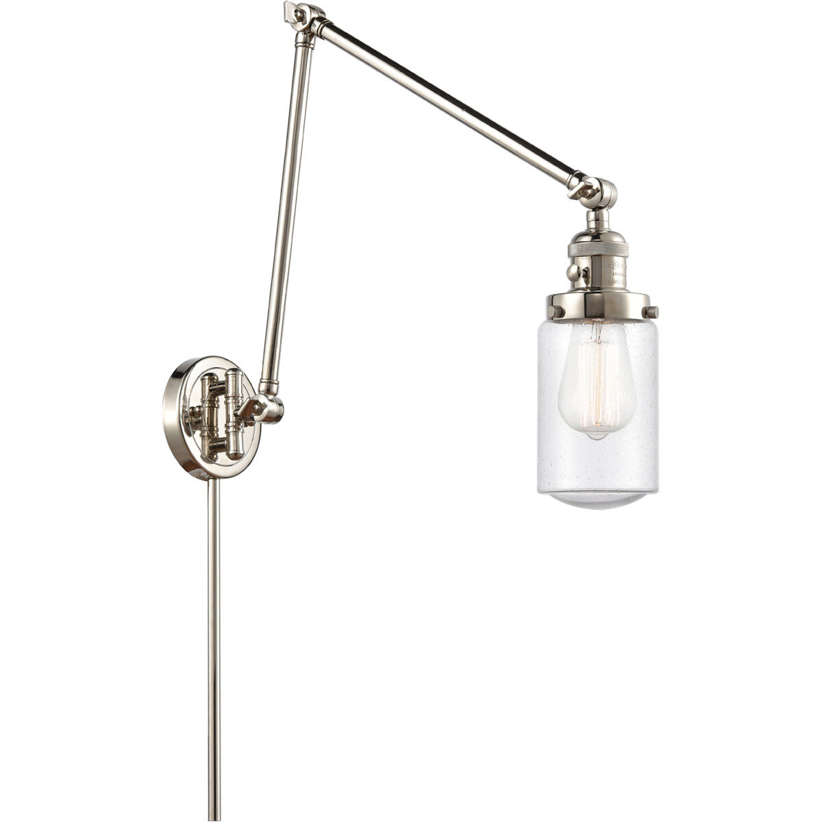 Dover 1 Light 4.50 inch Swing Arm Light/Wall Lamp