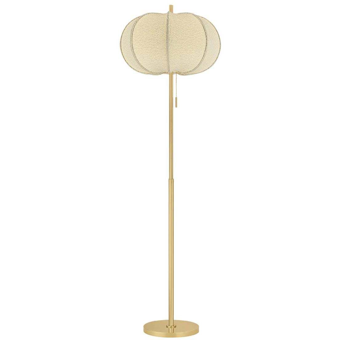 Alexandra 64 inch 15 watt Aged Brass Floor Lamp Portable Light