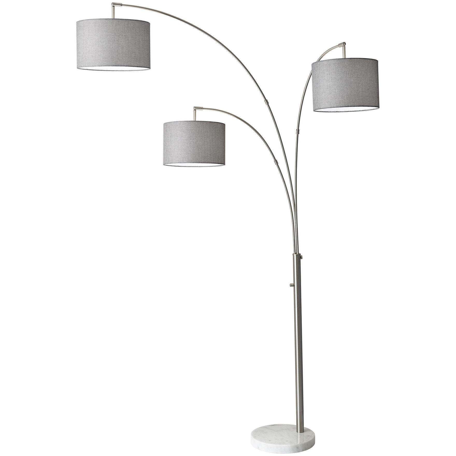 Bowery 3 Light 35.00 inch Floor Lamp